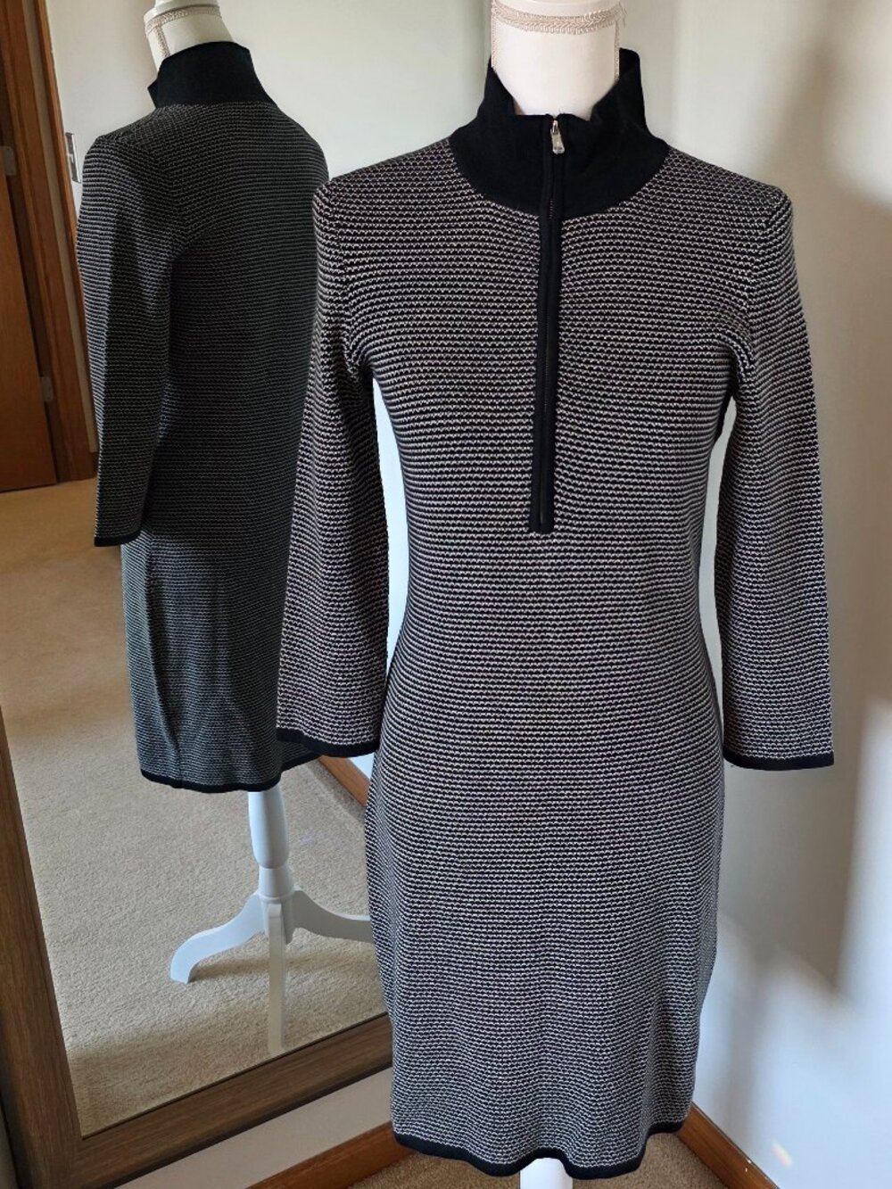Lauren Ralph Lauren Quarter Zip Sweater Dress